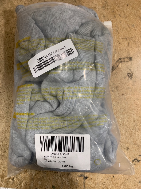 Photo 1 of KOOLTAIL Basic Dog Hoodie - Soft and Warm Dog Hoodie Sweater with Leash Hole and Pocket, Dog Winter Coat, Cold Weather Clothes Sweatshirt for Small Medium Large Dogs Puppy Cat Boys Girls Grey XL