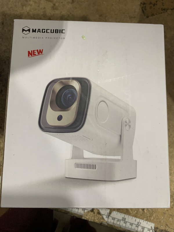 Photo 1 of ?Auto Focus&1080P?Magcubic Mini Smart Projector with 4K Support, Portable Projector with Wifi and Bluetooth, 5W Speaker, Built in Apps, Voice Control, Outdoor Movie Projector
