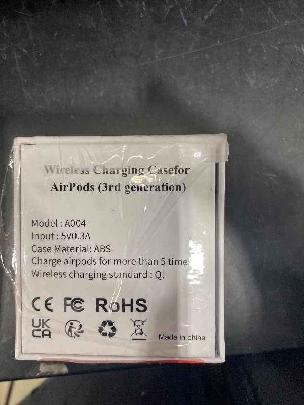 Photo 1 of *** ONLY CHARGING CASE NO HEADPHONES ******Wireless Charging Case Compatible with AirPods 3rd Generation, Charger Case Replacement for AirPods 3 with Bluetooth Pairing Sync Button, Earbuds Not Included