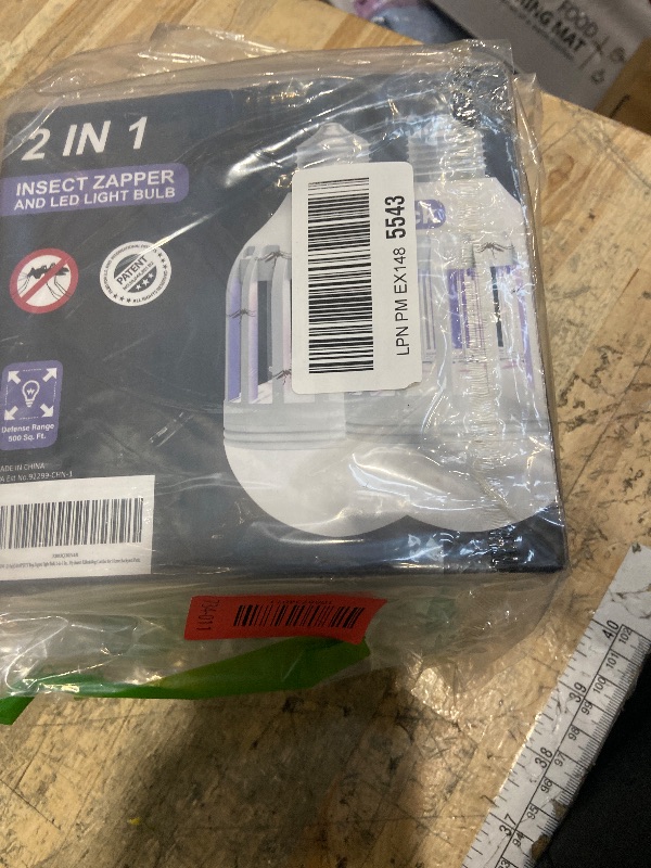 Photo 1 of [2-Pack] BANPESTT Bug Zapper Light Bulb 2-in-1 Indoor Mosquito Zapper Gnat Trap- Electric Fly Insect Killer&Bug Catcher for Home Backyard Patio