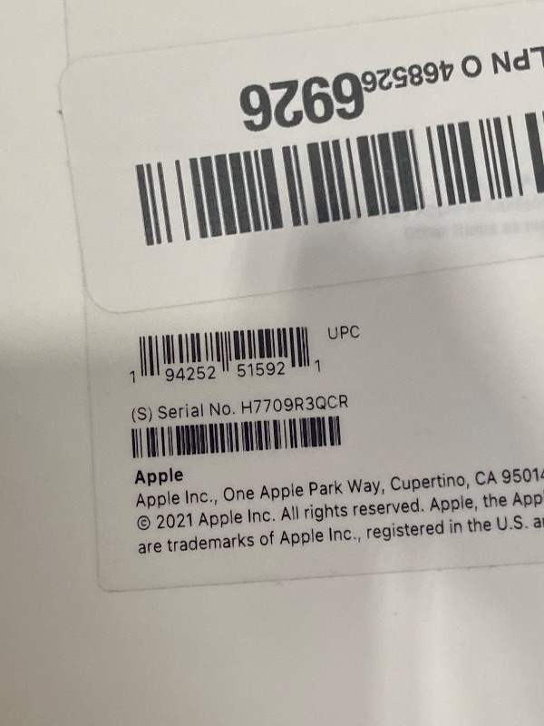 Photo 1 of ** TEST DOES NOT POWER ON ****Apple iPad (9th Generation): with A13 Bionic chip, 10.2-inch Retina Display, 64GB, Wi-Fi, 12MP front/8MP Back Camera, Touch ID, All-Day Battery Life – Silver