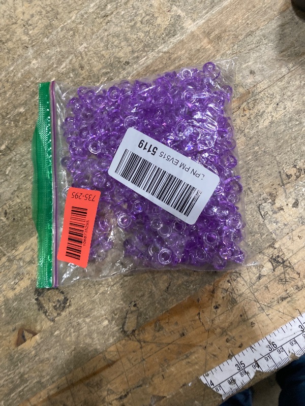 Photo 1 of 200 Pieces 0.86 Inch Baby Pacifier Baby Shower Plastic Pacifier for Baby Shower Pacifier, Baby Shower Gender Show Party Decoration DIY Birthday Party Gift (Purple)