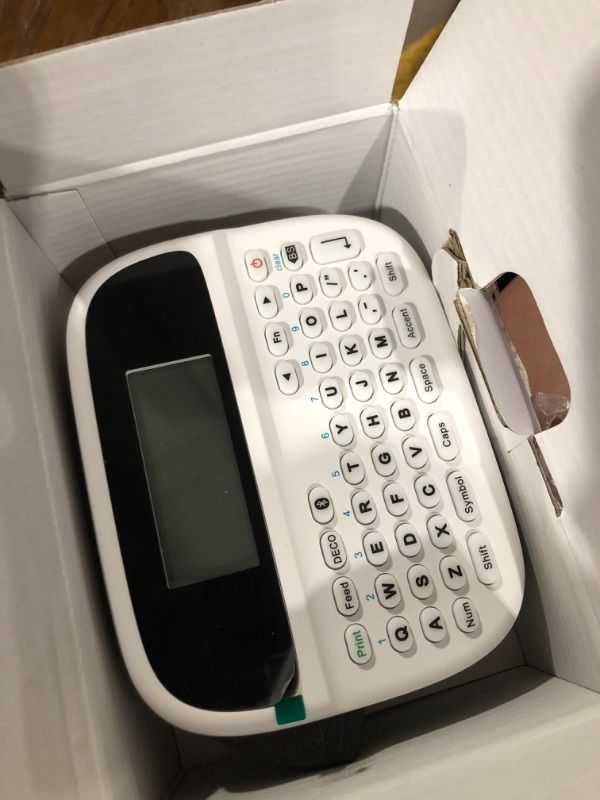 Photo 1 of ***MISSING PARTS***
Label Maker Machine with-Tape, Label Maker Waterproof-labels, Rechargeable Backlit Portable Labeler, M950 12mm Bluetooth Label Printer for Home Organization and Storage, Office School Teacher Supplies