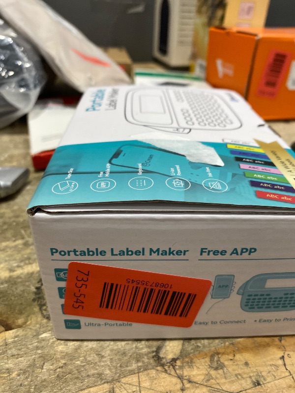 Photo 1 of ***MISSING PARTS***
Label Maker Machine with-Tape, Label Maker Waterproof-labels, Rechargeable Backlit Portable Labeler, M950 12mm Bluetooth Label Printer for Home Organization and Storage, Office School Teacher Supplies