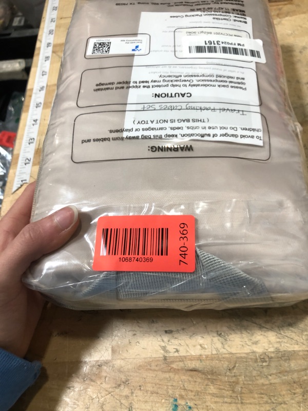 Photo 1 of 10 Set Compression Packing Cubes for Travel Gifts Women Mom,OlarHike Luggage Clothes Organizer for Travelers,Airplane/Cruise/Car/Train Travel Essentials,Compressible Expandable Saver Space Bags(Beige)