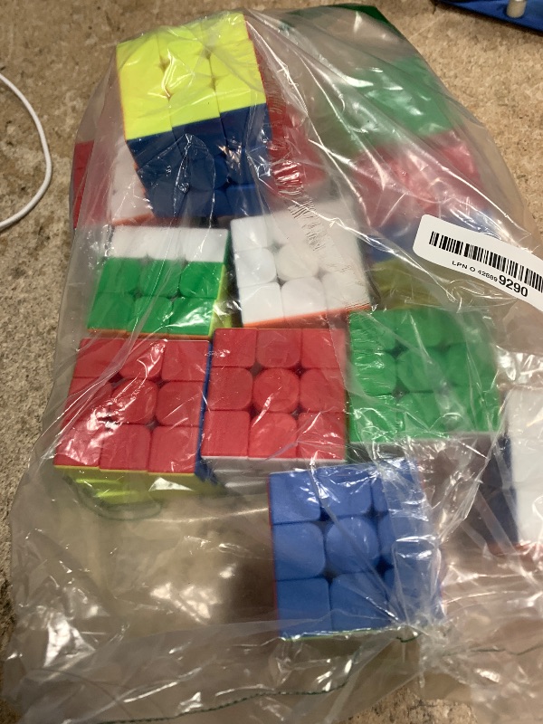 Photo 1 of 12 Pack 3x3 Speed Cube Set,2.18 Inch Bulk Magic Cube Stickerless