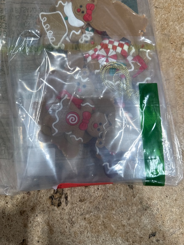 Photo 1 of 24Pcs Gingerbread Man Ornaments for Christmas Tree Decorations Mini Gingerbread Hanging Charms Decorative Hanging Ornaments Christmas House Decor Xmas Holiday Indoor Decorations