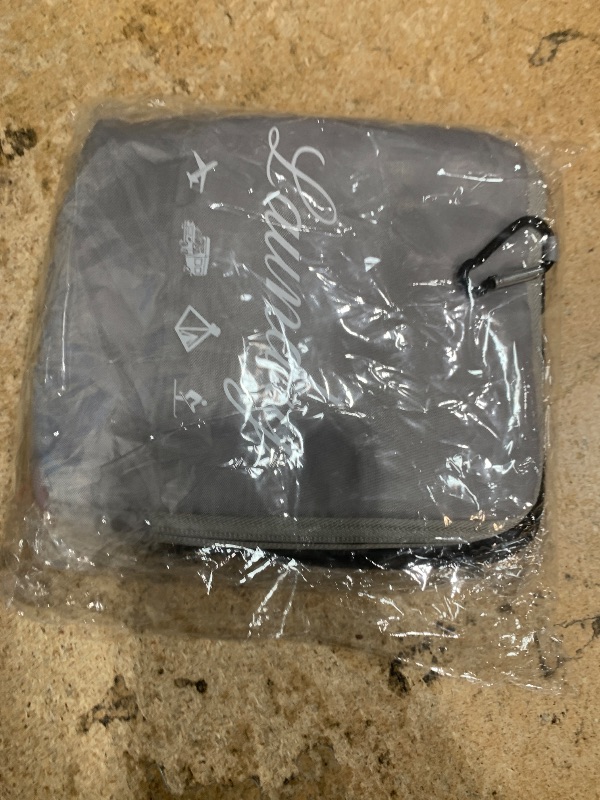 Photo 1 of 2 Pcs JHX Travel Laundry Bags, Dirty Clothes Organizer?Upgraded?with Handles and Aluminum Carabiner for Travel, Camp, Fitness, and Students (Black&Grey) 24"L x 21"W