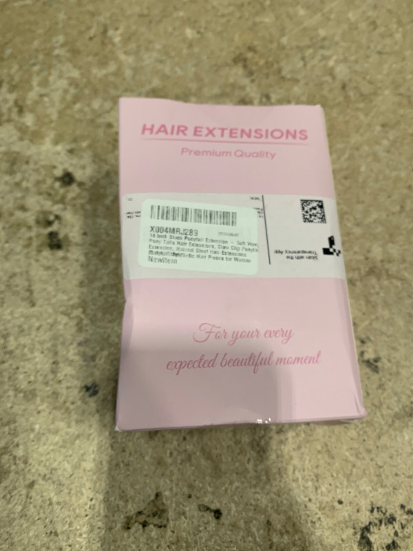 Photo 1 of 14 Inch Black Ponytail Extension - Soft Wavy Pony Tails Hair Extensions, Claw Clip Ponytail Extension, Natural Short Hair Extensions Ponytail, Synthetic Hair Pieces for Women (Color: Black)