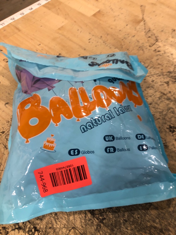 Photo 1 of 100 Pack 12 inch Light Purple Latex Balloons Pastel Decorations for Birthday Party, Wedding, Anniversary, Baby Shower