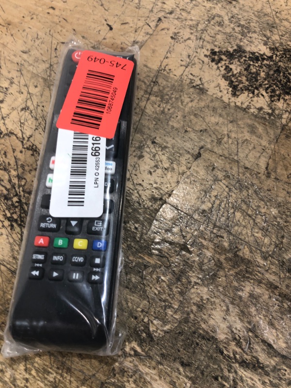 Photo 1 of ?Pack of 2? New Universal Remote for All Samsung TV Remote, Replacement Compatible for All Samsung Smart TV, LED, LCD, HDTV, 3D, Series TV
*MISSING 1 REMOTE*