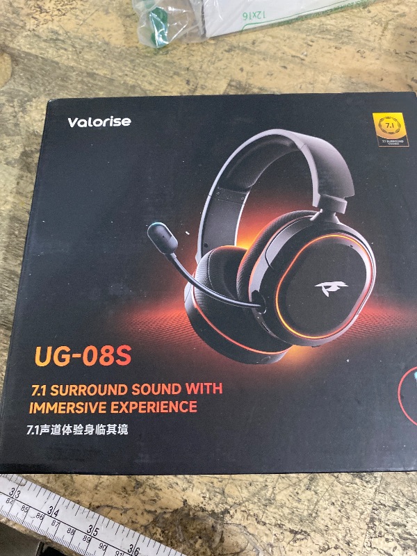 Photo 1 of ***(MISSING PARTS)***Wireless Gaming Headset, 7.1 Surround Sound, 2.4Ghz USB Gaming Headphones Bluetooth 5.4, 100-Hr Noise Canceling Mic RGB Light, Wireless Headset for PC PS5 PS4 Mac Switch, ONLY Wired Mode Suit for Xbox