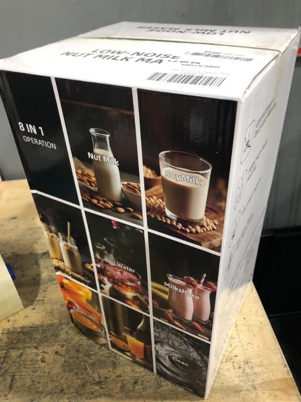 View 2 of ROPPLIFE 8 in 1 Nut Milk Maker Machine,35oz Automatic for Almond Milk,Oat Milk,Soy Milk,with Self-Cleaning,12H Delay Start,Quiet Blender for Plant-Based Milk