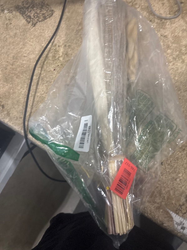 Photo 1 of 100 PCS Small Boho Pampas Grass, 17" Naturally Dried Pompas, Pampas Grass Decor for Wedding , Boho Party Decorations, Table Decor?Brown and White?