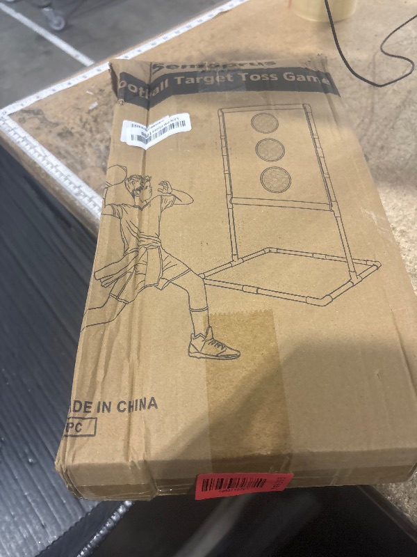 Photo 2 of 2025 New Upgrade Metal Football Toss Game with 4 Inflatable Balls Throwing Target Games Football Gifts for Boys 8-12, Target Practice for Kids Ages 3+ Sports and Outdoors Toys for Family Fun Play