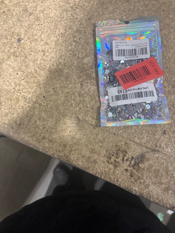 Photo 1 of 1000pcs Crystal AB Rhinestones for Crafts, Face Gems Jewels Art for DIY Costume Making Cosplay Clothes Nail Crafting Embellishments Gems Decorations (White AB)