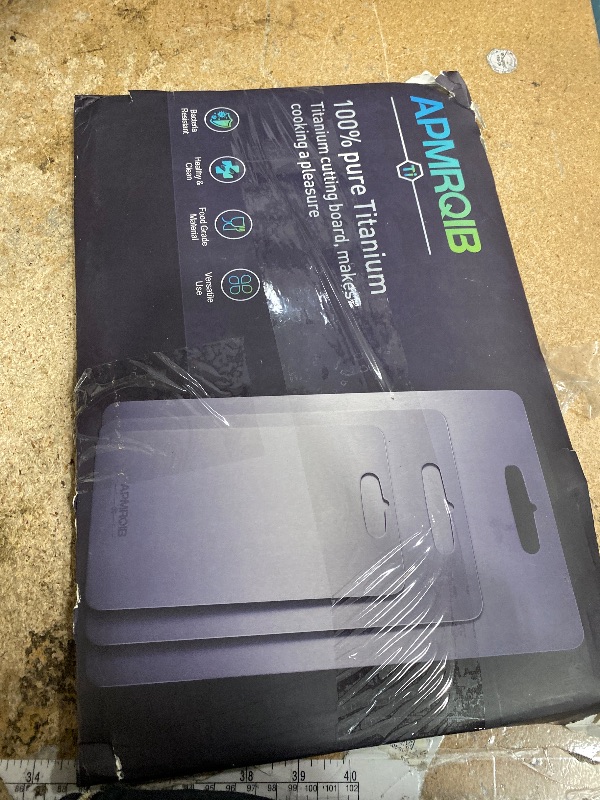 Photo 1 of ***MISSING 1***APMRQIB Titanium Cutting Board Set of 2,100% Pure Titanium Cutting Boards for Kitchen, Double Sided Non Toxic Cutting Board, Ideal Charcuterie & Chopping for Meat, Hygiene Durable Dishwashr?S+M+L)