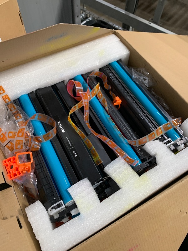 Photo 1 of *** used***206A Toner Cartridges 4 Pack (with Chip) Compatible Replacement for HP 206A 206X for Color Laserjet Pro MFP M283fdw M283cdw M283fdn M282nw Pro M255dw M255nw M283 M255 Printer W2110A W2110X High Yield