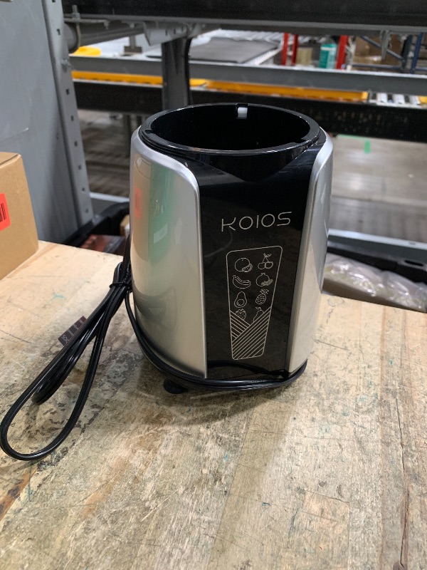 Photo 1 of **ONLY BLENDER, MISSING CUPS** KOIOS Smoothie Blender, Max 1000w Personal Blender for Shakes and Smoothies, 12Pcs Coffee Grinder and Countertop Blenders Combo for Kitchen, Portable Smoothie Blenders with 2x22 oz To-Go Cups, Non-BPA