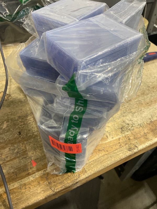 Photo 1 of 1600 Card Sleeves Top Loaders for Cards, 3" x 4" Hard Plastic Toploaders, Baseball Card Protectors, Trading Card Holder for Football Sports Cards (800 Toploaders + 800 Penny Sleeves)