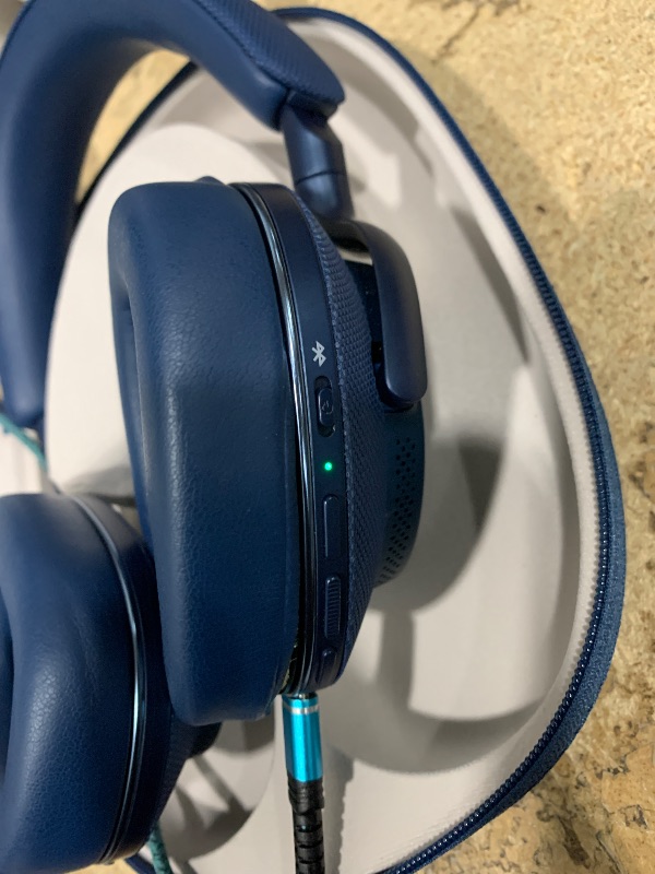 Photo 1 of *USED SEE NOTES* Bowers & Wilkins Px7 S2e Over-Ear Headphones, Bluetooth Headphones Over Ear with Enhanced Noise Cancellation, Transparency Mode, Crystal-Clear Calls, 30-Hour Battery Life, Ocean Blue