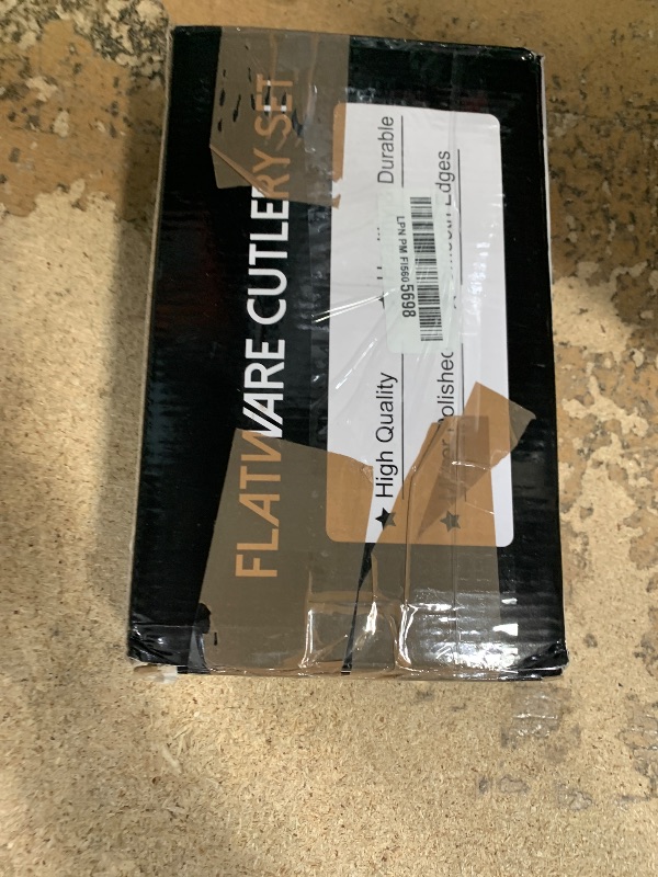 Photo 1 of **SCRATCHED **
60-Piece Gold Silverware Set, Flatware Set for 12, Food-Grade Stainless Steel Cutlery, Includes Spoons Forks Knives, Kitchen Cutlery for Home Office Restaurant Hotel