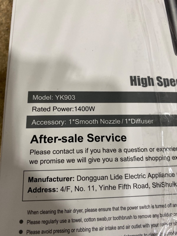 Photo 5 of Hair Dryer with Magnetic Diffuser Attachments, Professional High Speed Ionic Blow Dryer for Fast Drying,9 Heat & 2 Speed Settings,Auto Clean and Cool Shot,Compact Hair Blow Dryer for Travel,Salon,Home