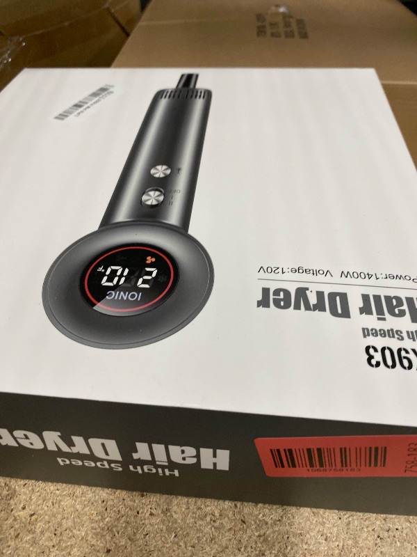 Photo 1 of Hair Dryer with Magnetic Diffuser Attachments, Professional High Speed Ionic Blow Dryer for Fast Drying,9 Heat & 2 Speed Settings,Auto Clean and Cool Shot,Compact Hair Blow Dryer for Travel,Salon,Home