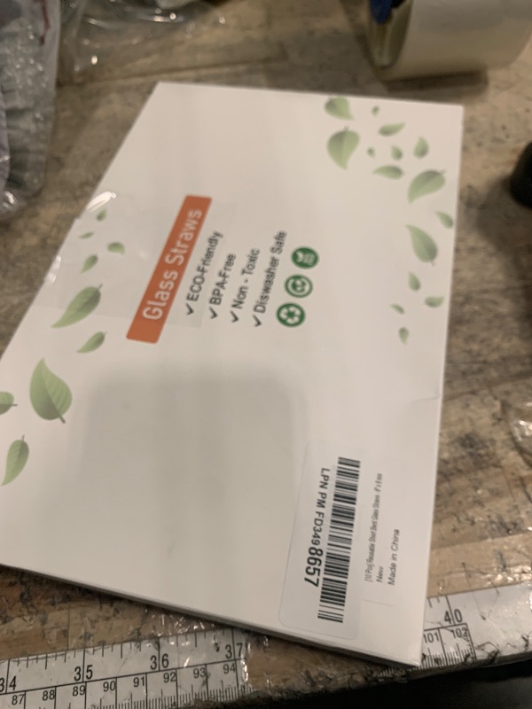 Photo 1 of [10 Pcs] Reusable Short Bent Glass Straws - 6" x 8 mm Clear Glass Straws Shatter Resistant Cocktail Straw With 2 Cleaning Brushes for Whiskey,Coffee,Short Tumblers