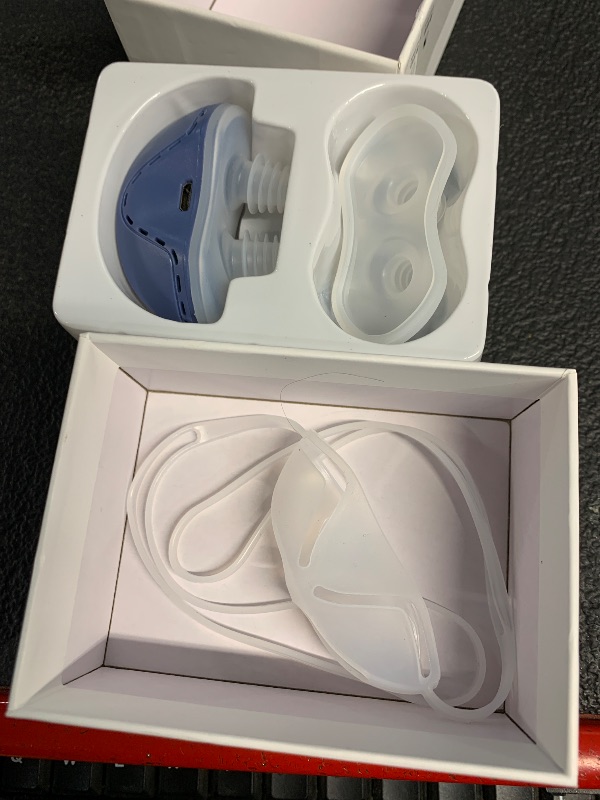 Photo 1 of **MISSING CHARGING CORD** Anti Snoring Devices, Double Vortex Anti Snoring Device, Snoring Solution, Adjustable Wind Speed, Suitable for All Nose Shapes, Stop Snoring Suitable for Men and Women, Blue-G01