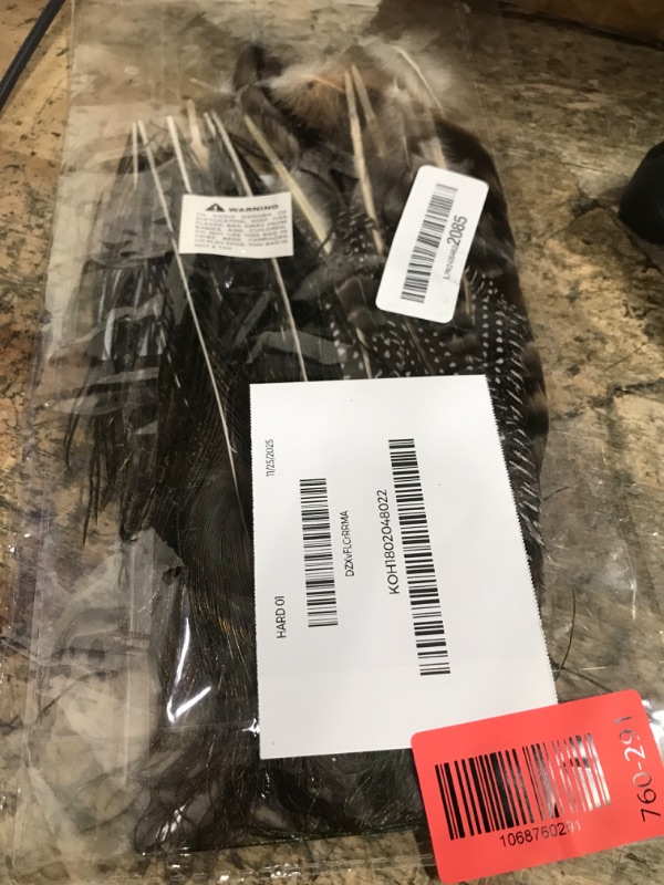 Photo 1 of 100 pcsHappy Feather Natural Pheasant Plumage Feathers 2-3 Inches Plumage Feathers for Sewing Crafts Clothing Decorating Accessories -Multi Color