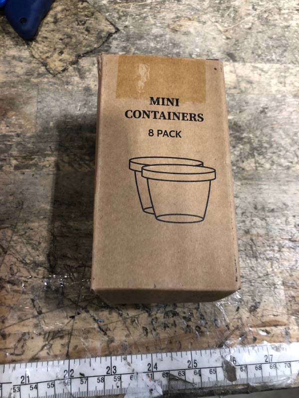 Photo 1 of [8 Pack] Salad Dressing Container To Go, 2.4oz Small Condiment Containers with Leakproof Silicone Lids, Reusable Stainless Steel Sauce Cups for Lunch Bento Box, Picnic and Travel