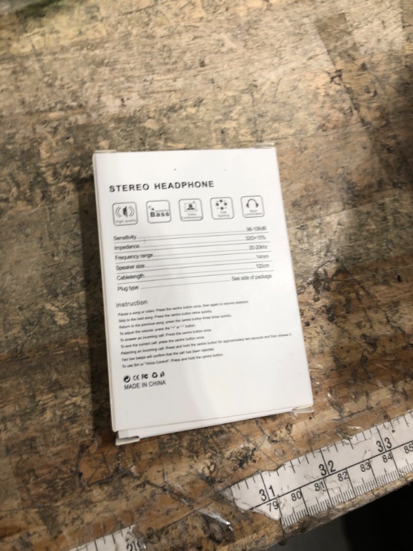 Photo 1 of 2 Packs Wired Headphones for iPhone Earbuds with Built-in Microphone & Volume Control HiFi Stereo Noise Reduction Earphones Compatible with iPhone 14/13/12/11/XR/XS/X/8/7/SE All iOS, Plug and Play