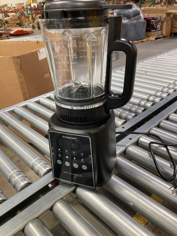 Photo 1 of ***DO NOT WORK -SELLING AS PARTS ONLY*** Soulgenix Blender for Smoothies, 50 oz Countertop Blender with Milkshake, Juice, Crush Ice and Pulse, 1200W Peak Watts, Power Crush Food Processor with Self-Cleaning, Stainless Steel Blade, Black