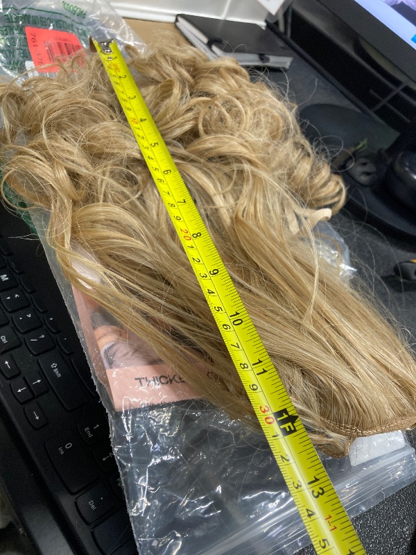Photo 1 of ***1 HAIR PIECE INCLUDED***SEIKEA Cheer Ponytail Hair Piece, 14" Curly Cheerleader Hairpiece Ponytail Extension for Cheerleader Competition, Dance Blonde***1 HAIR PIECE INCLUDED***