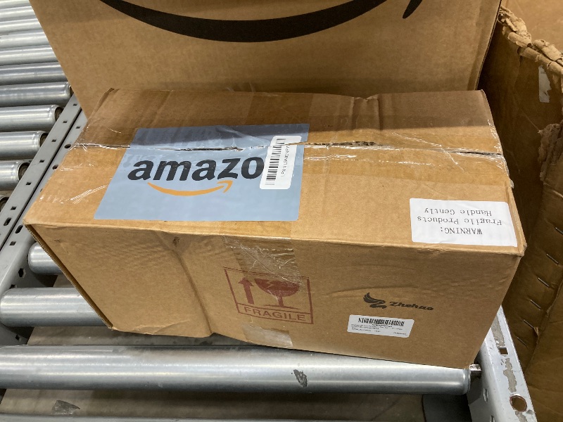 Photo 1 of **MISSING SPOON**Zhehao 20 Pcs Porcelain Tea Set with Metal Holder and Spoon Adult Ceramic Tea Set European Flower Painting Teapot Cup Saucer Spoon for Women, Large Version(Gorgeous Style)