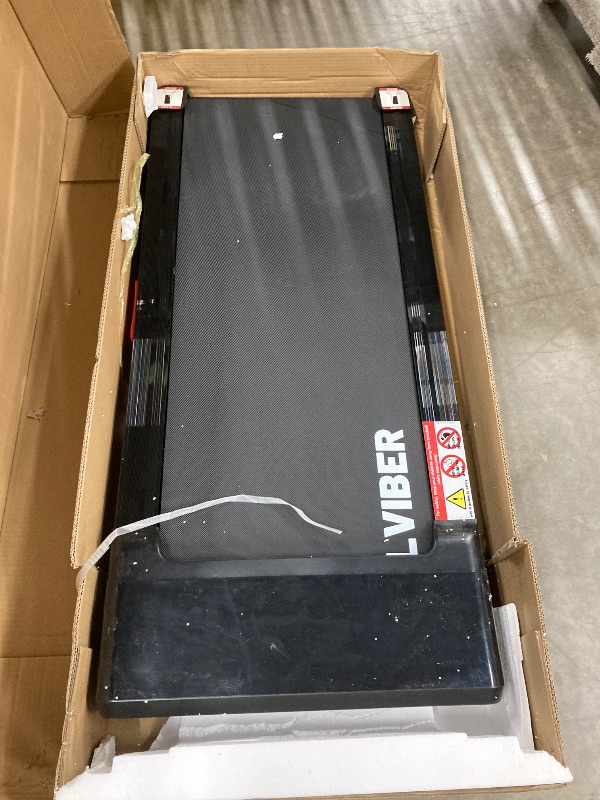 Photo 1 of ** with damaged**TRAILVIBER Walking Pad Treadmill with 12% 9-Level Auto Incline, 450 lbs Capacity RGB LED Screen, Bluetooth Speaker Under Desk Treadmill, Compact Treadmills for Home Hiking, Black