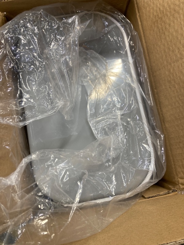 Photo 1 of ****Factory seal****

Small Trash Can with Lid, 1.8 Gallon Flip-Top Wall-Mounted Garbage Can, Slim Waste Basket & Compost Bin for Bathroom, Kitchen, Bedroom, Living Room, Office, Laundry - White (1.8 Gel) (1.8Gel)