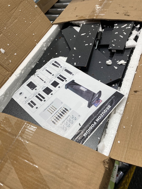 Photo 1 of ***Parts only***

BEQUZON Wooden Black Pulpit for Lecture Wedding Speech Farmhouse Podium Stand for Lectern Presentation Church Classroom