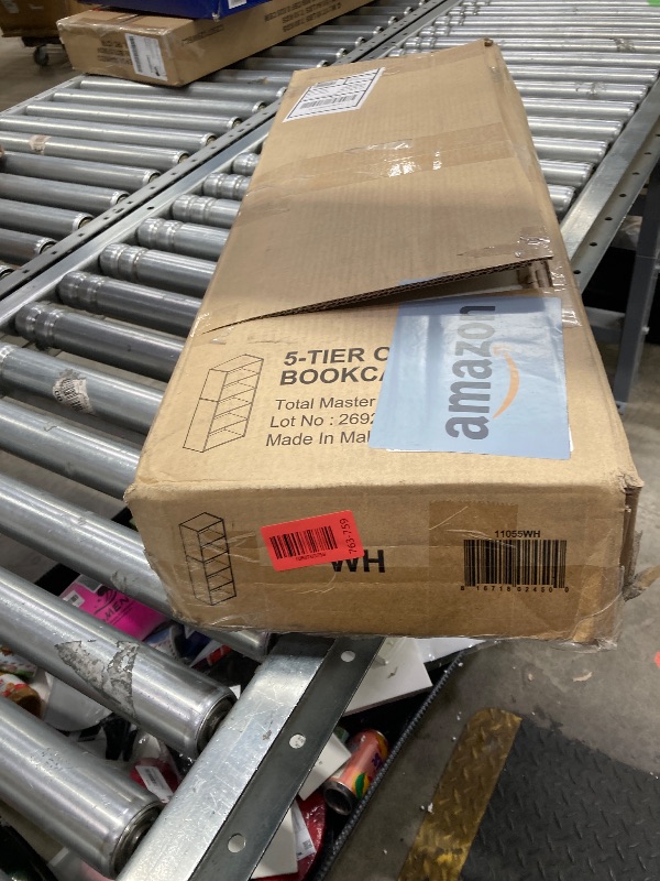 Photo 1 of ***Parts only***
Furinno LUDER Book Shelf, 5-Cube Bookshelf, Bookcase with Open Shelf, 9.4 x 15.8 x 52, for Living Room, Bedroom, Home Office, White