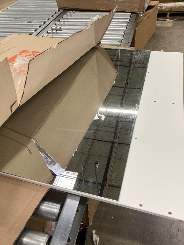 Photo 1 of ***Parts only***

***Only mirror***
Pipleo 26.4" Small Makeup Vanity Set with Mirror and Lights, Modern Vanity Desk with Bench and Power Outlets
