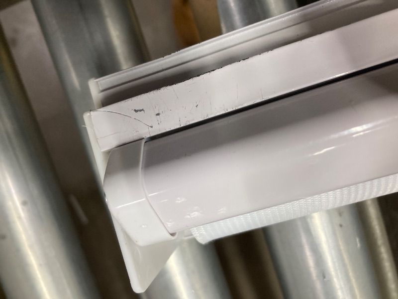 Photo 1 of ***MISSING HARDWARE***ShadesU Cordless Zebra Blinds – Light Filtering Dual-Layer Window Shades for Privacy (White Color) (Maximum Height 72") (Width 34")***MISSING HARDWARE***