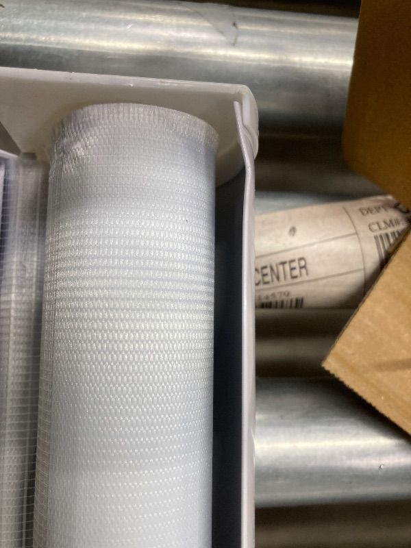 Photo 1 of ***MISSING HARDWARE***ShadesU Cordless Zebra Blinds – Light Filtering Dual-Layer Window Shades for Privacy (White Color) (Maximum Height 72") (Width 34")***MISSING HARDWARE***