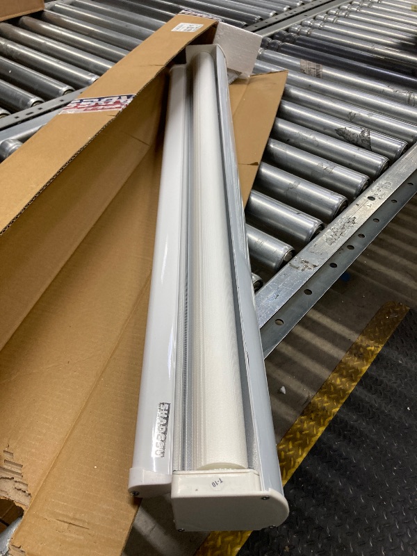 Photo 1 of ***MISSING HARDWARE***ShadesU Cordless Zebra Blinds – Light Filtering Dual-Layer Window Shades for Privacy (White Color) (Maximum Height 72") (Width 34")***MISSING HARDWARE***