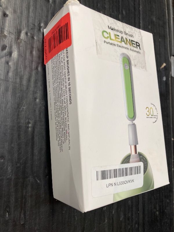 Photo 1 of ***MISSING A PIECE OR 2****Electric Makeup Brush Cleaner Machine -15000RPM Fast Deep Cleaning and Dry Make Up Brushes Efficient Cleaning with Storage Cas, Portable Spinning Washer, Gift for Women-Green***MISSING A PIECE OR 2****
