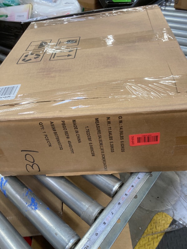 Photo 1 of ***The color is black****
+Amazon Basics 16" DC Motor Standing Floor Fan, 12 Speed with Remote, 3 Breeze Modes, Dual-Layered Blades (10 Blades), Timer, Energy Efficiency and Quiet DC Motor (28W), White