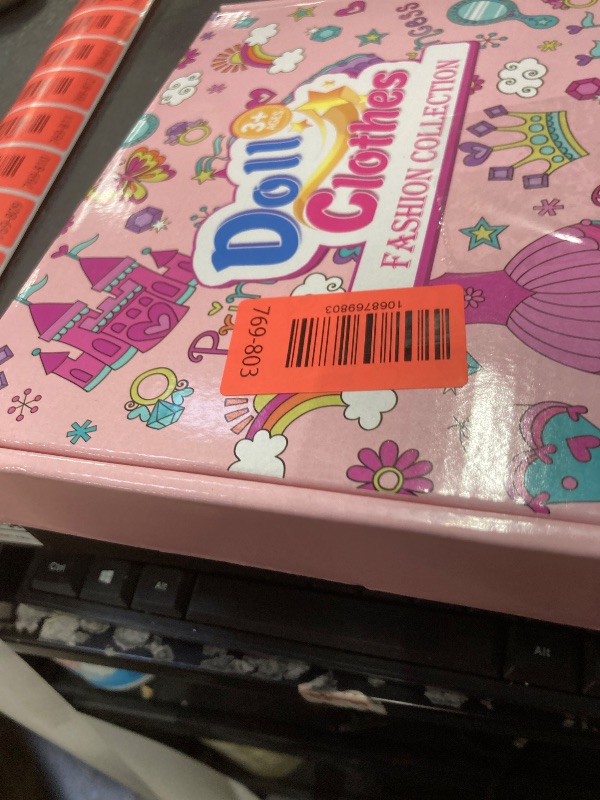 Photo 1 of ? Pcs Doll Clothes and Accessories Kit, Include Princess Gowns, Fashion Skirt, Slip Dresses, Tops, Pants, Bikini Swimsuits, Shoes, Crowns, Necklaces, Glasses, Hangers in Gift Box for 11"-12" Dolls