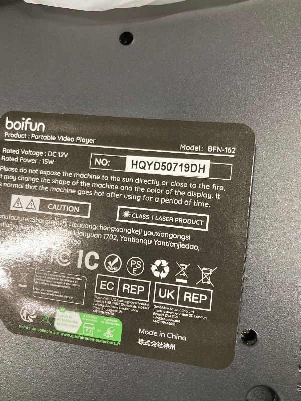 Photo 1 of ***MISSING PARTS -SELLING AS IS )*** Support HDMI in/USB/Micro SD/AV Out and Multiple Disc Formats, Black