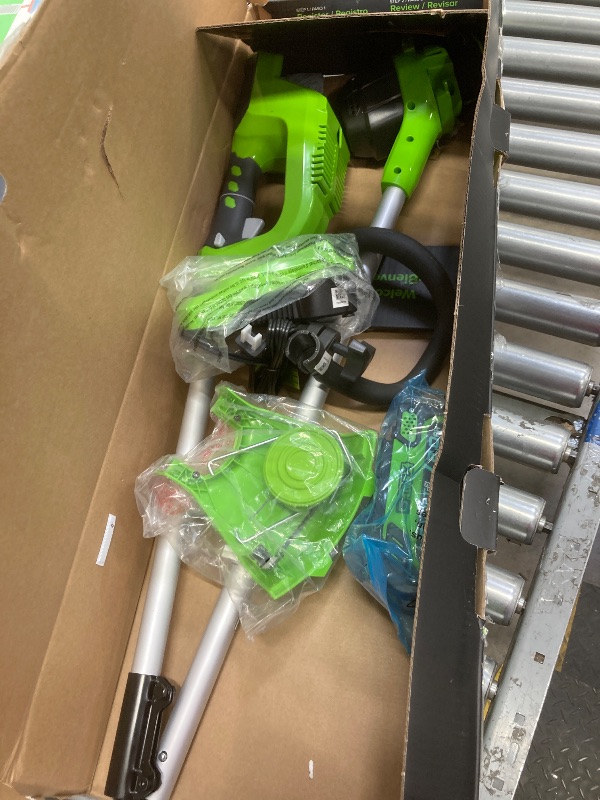 Photo 1 of ***Selling for parts only*** NEEDS BATTERY Greenworks 40V 12" String Trimmer with 2.0 Ah Battery & Charger 2101602