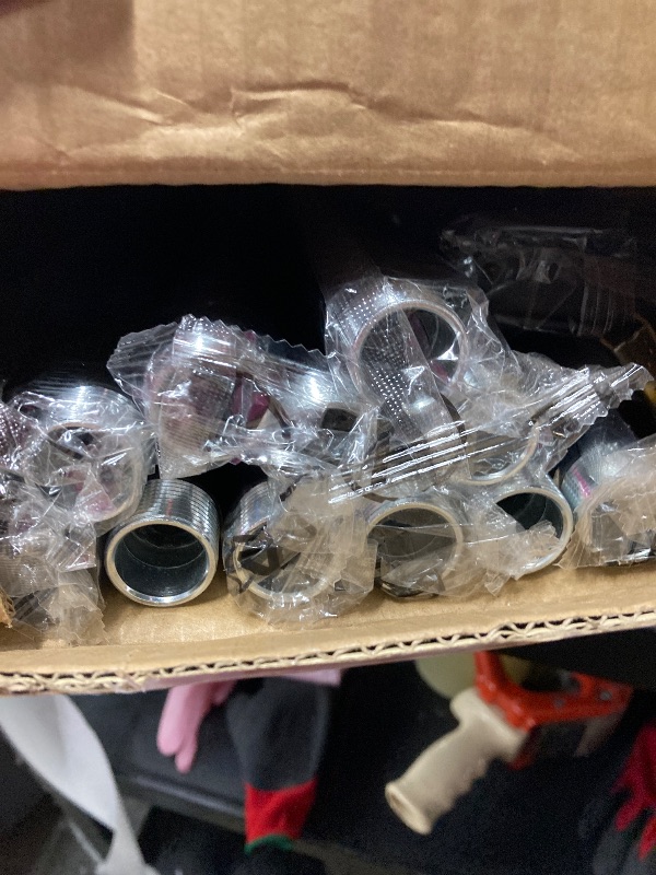 Photo 1 of **MISSING PARTS***240-Inch Extra Long Blackout Curtain Rod - Heavy Duty Industrial Adjustable Drapery Rod for Indoor/Outdoor Use - 1-Inch Diameter Room Darkening Window Treatment, Room Divider